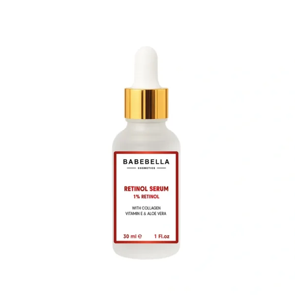 Babebella Retinol Serum Bottle – Pure 1% Anti-Aging Formula