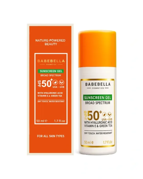 Babebella Sunscreen SPF50 – Product Bottle with Packaging
