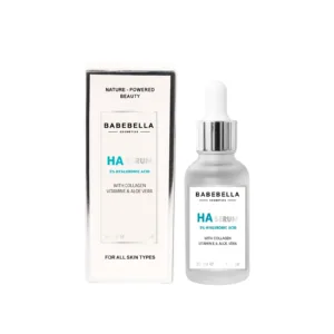 Babebella 2% PURE HYALURONIC ACID HYDRATION BOOSTER SERUM – Product with Packaging Box