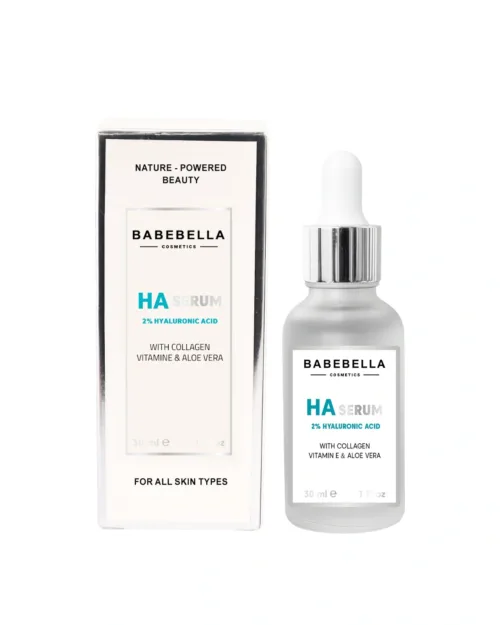 Babebella Hyaluronic Acid Serum 2% – Product with Packaging Box
