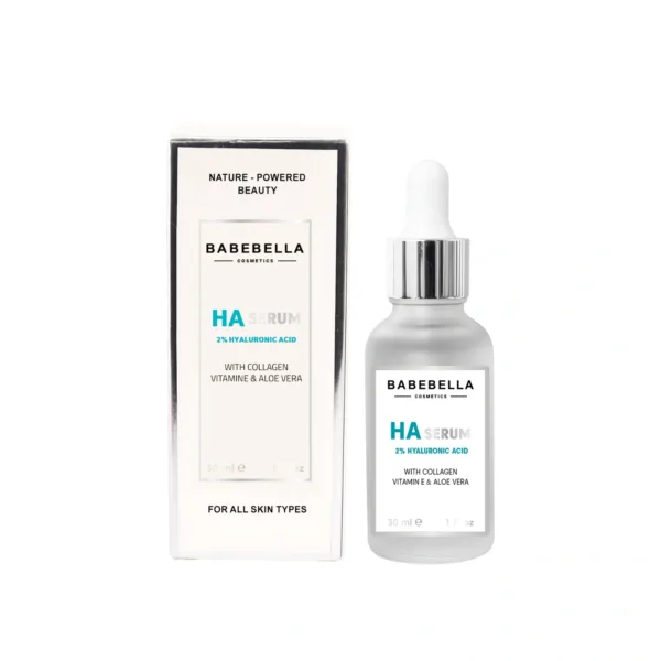 Babebella Hyaluronic Acid Serum 2% – Product with Packaging Box