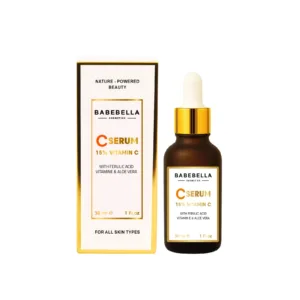 Babebella Vitamin C Serum – Product and Box Packaging