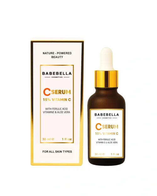 Babebella Vitamin C Serum – Product and Box Packaging
