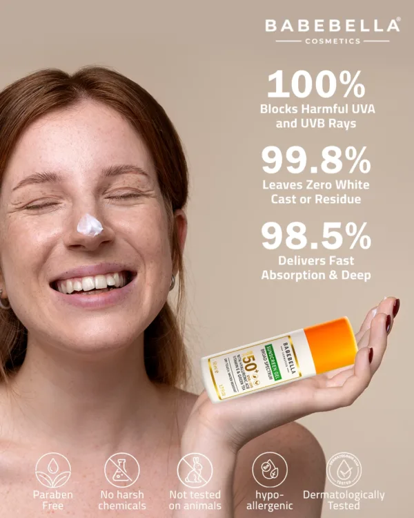 Babebella Sunscreen SPF50 – 100% Protection & Clinical Results