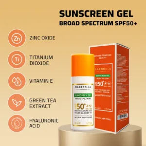 Babebella Sunscreen SPF50 – Matte Finish, Hyaluronic Acid & Green Tea Benefits