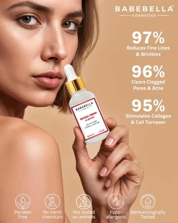 Babebella Retinol Serum 1% – Clinically Proven Anti-Aging Results