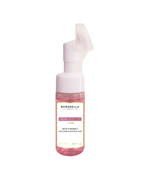 Babebella Facial Foam Cleanser Bottle – Dry Skin Formula