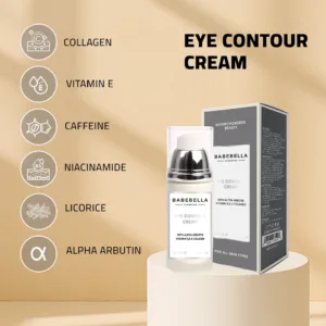 Babebella Eye Contour Cream – Alpha Arbutin, Caffeine & Peptide Ingredients