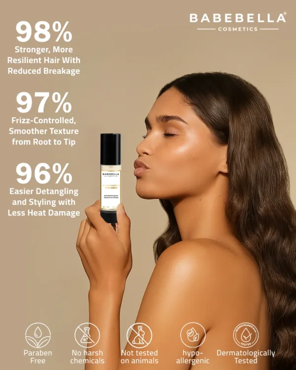 Babebella Hair Serum – 98% Proven Results for Frizz Control